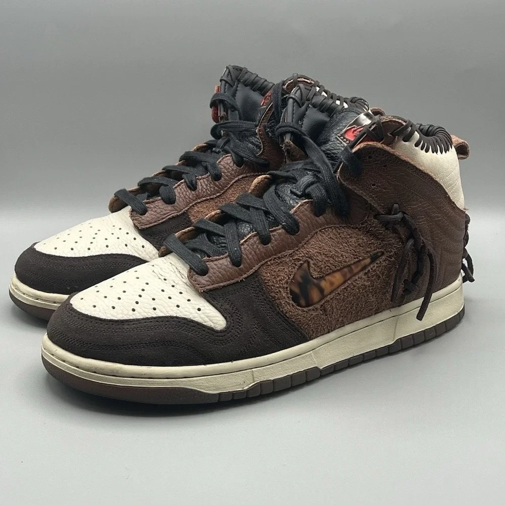 2020 Nike Dunk High Bodega Legend Fauna Brown Retro Shoes - Men's Size 10 USED